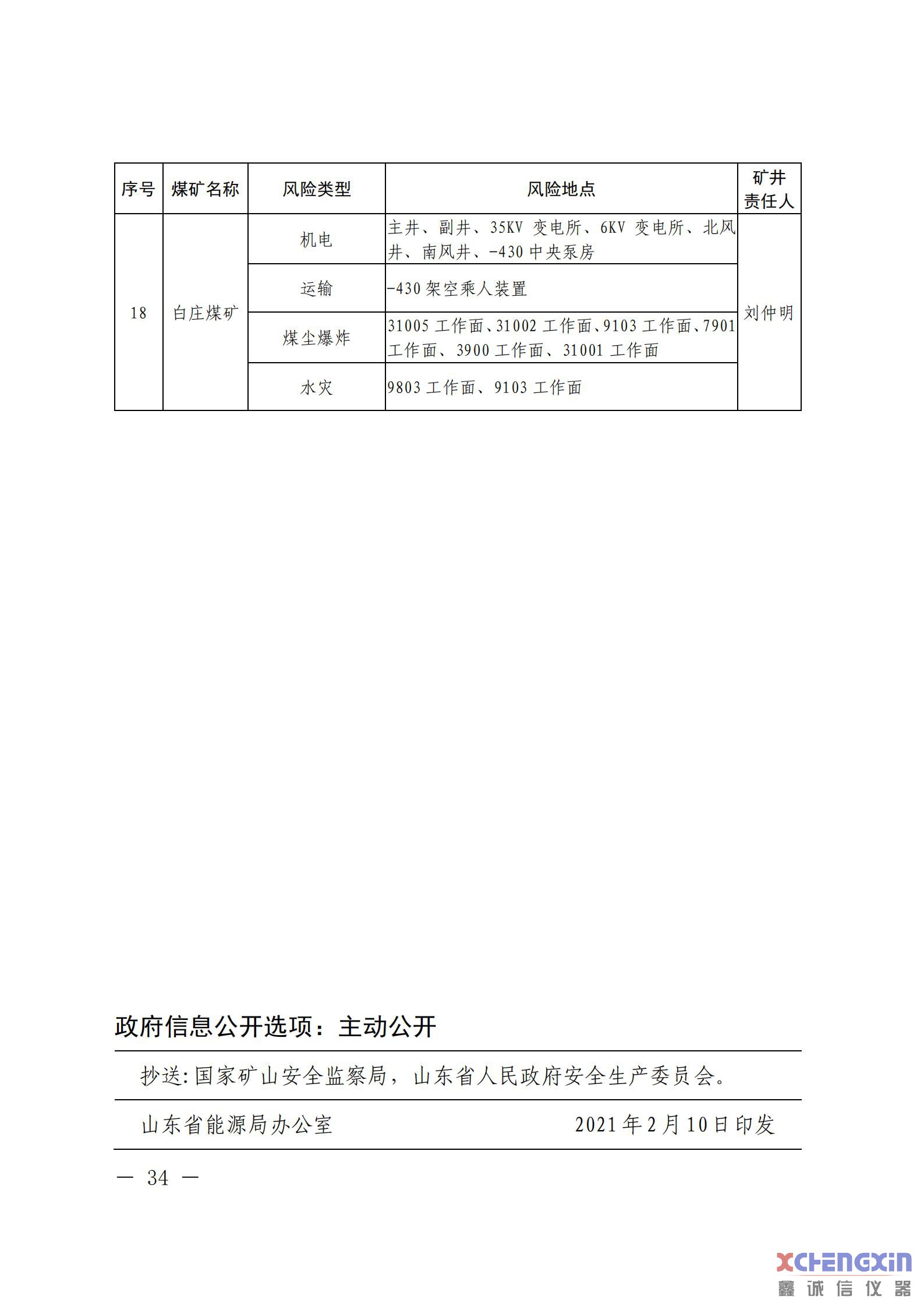 《山东省煤矿2021年一季度重大风险分析研判结果煤质分析仪器